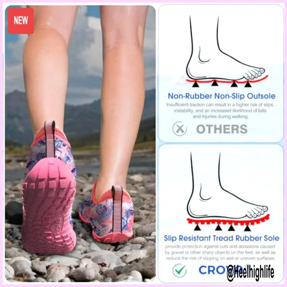 Kids Water Shoes Built-in Heel Grips Wide Toe Box Multi-Scenario Athletic